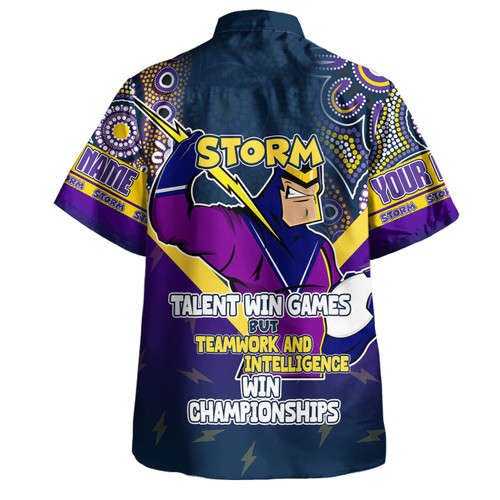 Melbourne Storm Hawaiian Shirt - Custom Talent Win Games But Teamwork And Intelligence Win Championships With Aboriginal Style Melbourne Storm Hawaiian Shirt - Custom Talent Win Games But Teamwork And Intelligence Win Championships With Aboriginal Style