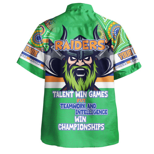 Canberra Raiders Hawaiian Shirt - Custom Talent Win Games But Teamwork And Intelligence Win Championships With Aboriginal Style Canberra Raiders Hawaiian Shirt - Custom Talent Win Games But Teamwork And Intelligence Win Championships With Aboriginal Style