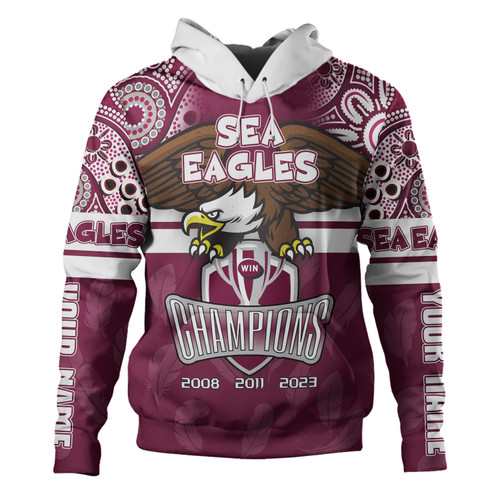 Manly Warringah Sea Eagles Hoodie - Custom Talent Win Games But Teamwork And Intelligence Win Championships With Aboriginal Style Manly Warringah Sea Eagles Hoodie - Custom Talent Win Games But Teamwork And Intelligence Win Championships With Aboriginal Style