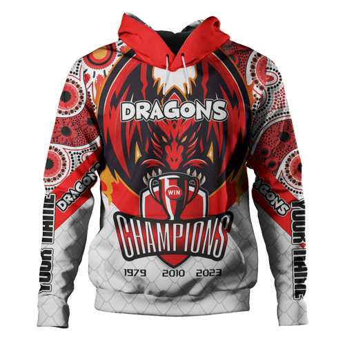 St. George Illawarra Dragons Hoodie - Custom Talent Win Games But Teamwork And Intelligence Win Championships With Aboriginal Style
