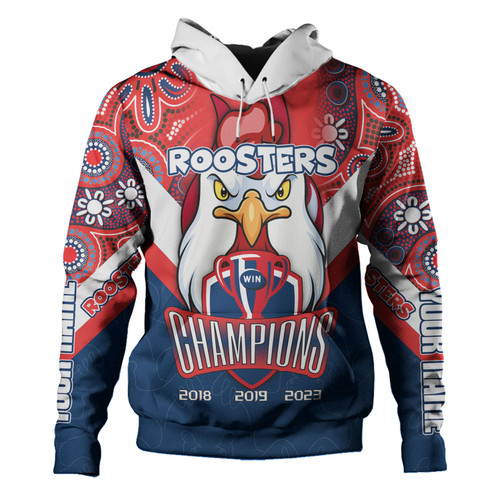 Sydney Roosters Hoodie - Custom Talent Win Games But Teamwork And Intelligence Win Championships With Aboriginal Style