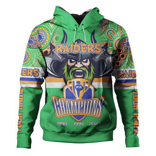 Canberra Raiders Hoodie - Custom Talent Win Games But Teamwork And Intelligence Win Championships With Aboriginal Style