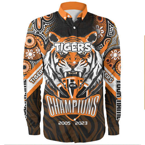 Wests Tigers Long Sleeve Shirt - Custom Talent Win Games But Teamwork And Intelligence Win Championships With Aboriginal Style