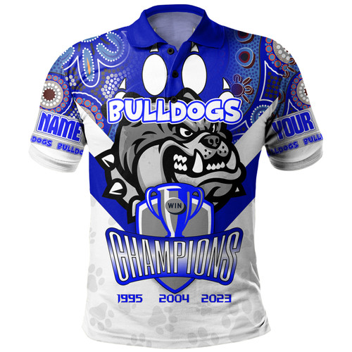 Canterbury-Bankstown Bulldogs Polo Shirt - Custom Talent Win Games But Teamwork And Intelligence Win Championships With Aboriginal Style