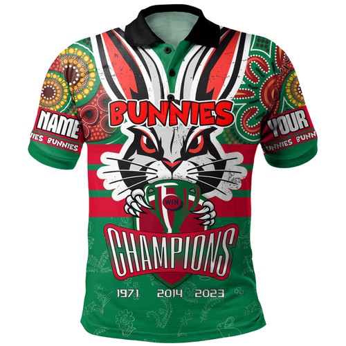 South Sydney Rabbitohs Polo Shirt - Custom Talent Win Games But Teamwork And Intelligence Win Championships With Aboriginal Style