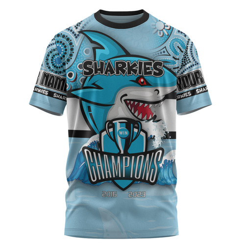 Cronulla-Sutherland Sharks T-Shirt - Custom Talent Win Games But Teamwork And Intelligence Win Championships With Aboriginal Style