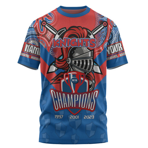 Newcastle Knights Sport T-Shirt - Custom Talent Win Games But Teamwork And Intelligence Win Championships With Aboriginal Style