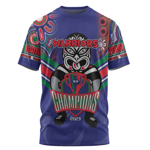 New Zealand Warriors Sport T-Shirt - Custom Talent Win Games But Teamwork And Intelligence Win Championships With Aboriginal Style