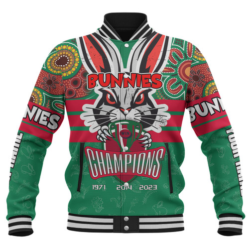 South Sydney Rabbitohs Baseball Jacket - Custom Talent Win Games But Teamwork And Intelligence Win Championships With Aboriginal Style