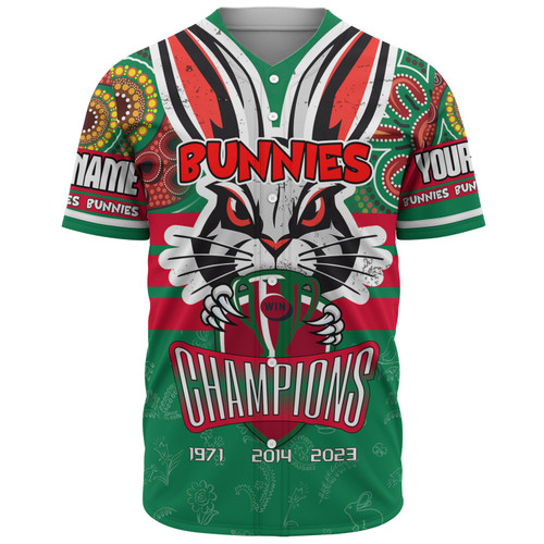 South Sydney Rabbitohs Baseball Shirt - Custom Talent Win Games But Teamwork And Intelligence Win Championships With Aboriginal Style