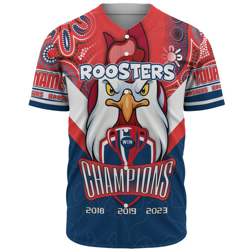 Sydney Roosters Baseball Shirt - Custom Talent Win Games But Teamwork And Intelligence Win Championships With Aboriginal Style