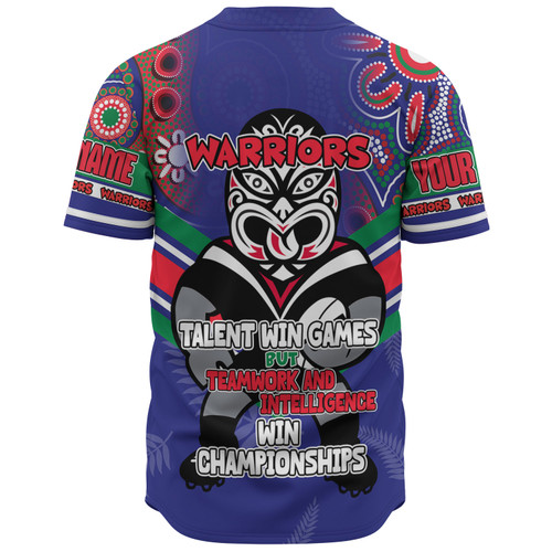 New Zealand Warriors Sport Baseball Shirt - Custom Talent Win Games But Teamwork And Intelligence Win Championships With Aboriginal Style New Zealand Warriors Sport Baseball Shirt - Custom Talent Win Games But Teamwork And Intelligence Win Championships With Aboriginal Style