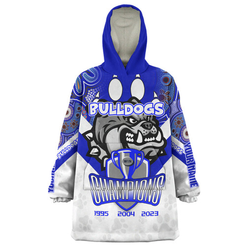 Canterbury-Bankstown Bulldogs Snug Hoodie - Custom Talent Win Games But Teamwork And Intelligence Win Championships With Aboriginal Style