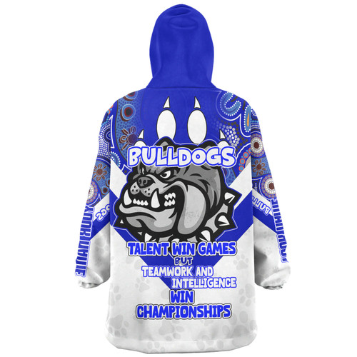 Canterbury-Bankstown Bulldogs Snug Hoodie - Custom Talent Win Games But Teamwork And Intelligence Win Championships With Aboriginal Style Canterbury-Bankstown Bulldogs Snug Hoodie - Custom Talent Win Games But Teamwork And Intelligence Win Championships With Aboriginal Style