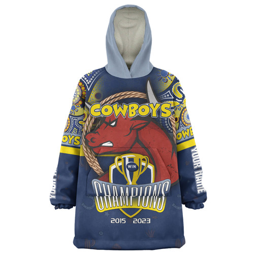 North Queensland Cowboys Snug Hoodie - Custom Talent Win Games But Teamwork And Intelligence Win Championships With Aboriginal Style