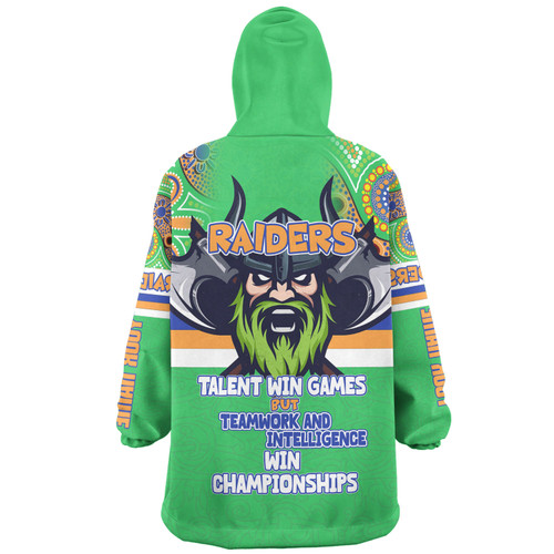 Canberra Raiders Snug Hoodie - Custom Talent Win Games But Teamwork And Intelligence Win Championships With Aboriginal Style Canberra Raiders Snug Hoodie - Custom Talent Win Games But Teamwork And Intelligence Win Championships With Aboriginal Style