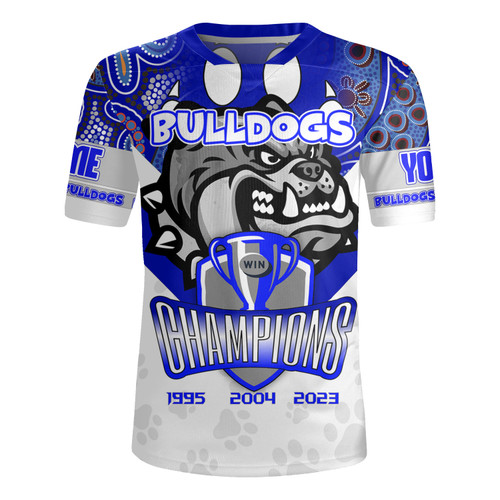 Canterbury-Bankstown Bulldogs Rugby Jersey - Custom Talent Win Games But Teamwork And Intelligence Win Championships With Aboriginal Style