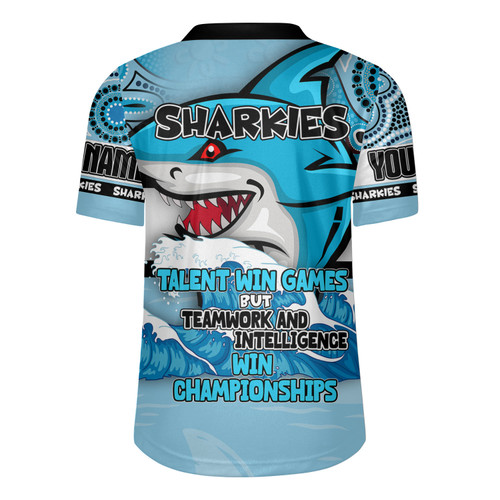 Cronulla-Sutherland Cronulla-Sutherland Sharks Jersey - Custom Talent Win Games But Teamwork And Intelligence Win Championships With Aboriginal Style Cronulla-Sutherland Cronulla-Sutherland Sharks Jersey - Custom Talent Win Games But Teamwork And Intelligence Win Championships With Aboriginal Style