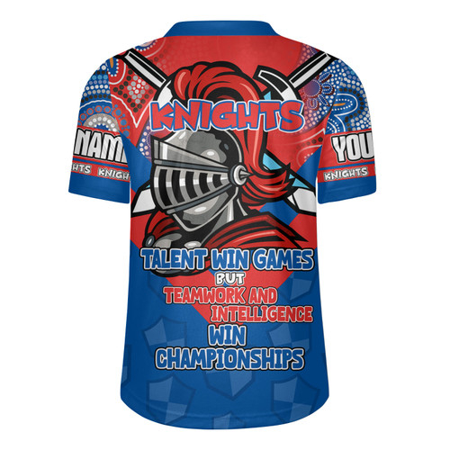 Newcastle Knights Jersey - Custom Talent Win Games But Teamwork And Intelligence Win Championships With Aboriginal Style Newcastle Knights Jersey - Custom Talent Win Games But Teamwork And Intelligence Win Championships With Aboriginal Style