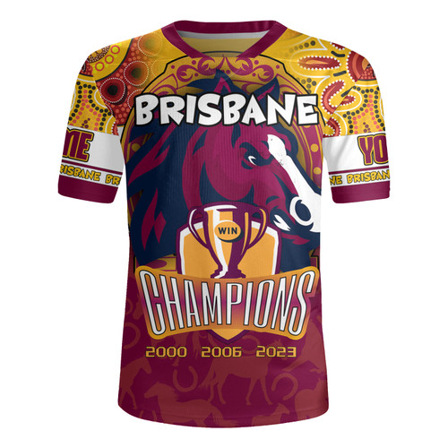 Brisbane Broncos Rugby Jersey - Custom Talent Win Games But Teamwork And Intelligence Win Championships With Aboriginal Style