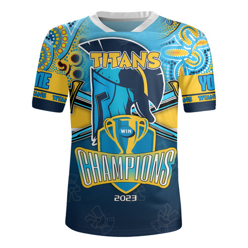 Gold Coast Titans Rugby Jersey - Custom Talent Win Games But Teamwork And Intelligence Win Championships With Aboriginal Style