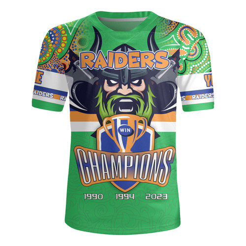 Canberra Raiders Rugby Jersey - Custom Talent Win Games But Teamwork And Intelligence Win Championships With Aboriginal Style