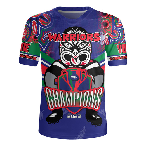 New Zealand Warriors Rugby Jersey - Custom Talent Win Games But Teamwork And Intelligence Win Championships With Aboriginal Style