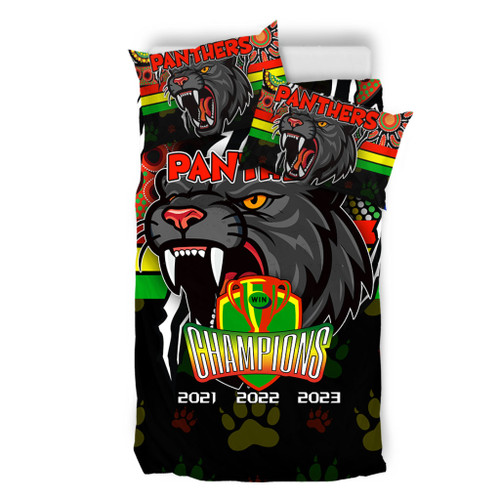 Penrith Panthers Bedding Set Talent Win Games But Teamwork And Intelligence Win Championships With Aboriginal Style Penrith Panthers Bedding Set Talent Win Games But Teamwork And Intelligence Win Championships With Aboriginal Style