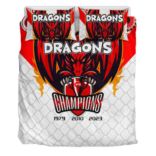 St. George Illawarra Dragons Bedding Set Talent Win Games But Teamwork And Intelligence Win Championships With Aboriginal Style St. George Illawarra Dragons Bedding Set Talent Win Games But Teamwork And Intelligence Win Championships With Aboriginal Style