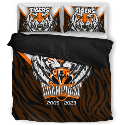 Wests Tigers Bedding Set Talent Win Games But Teamwork And Intelligence Win Championships With Aboriginal Style Wests Tigers Bedding Set Talent Win Games But Teamwork And Intelligence Win Championships With Aboriginal Style