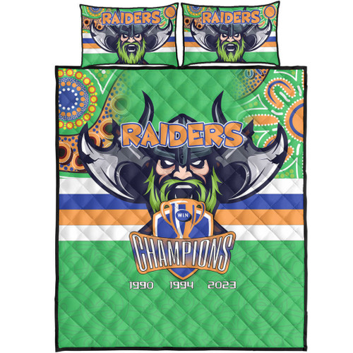 Canberra Raiders Quilt Bed Set Talent Win Games But Teamwork And Intelligence Win Championships With Aboriginal Style Canberra Raiders Quilt Bed Set Talent Win Games But Teamwork And Intelligence Win Championships With Aboriginal Style