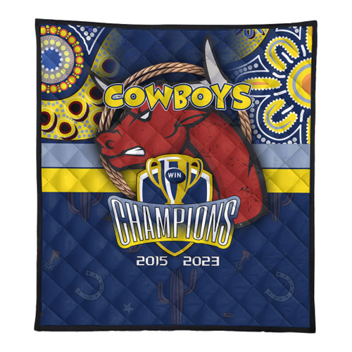 North Queensland Cowboys Premium Quilt Talent Win Games But Teamwork And Intelligence Win Championships With Aboriginal Style North Queensland Cowboys Premium Quilt Talent Win Games But Teamwork And Intelligence Win Championships With Aboriginal Style