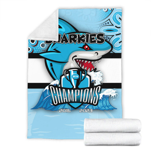 Cronulla-Sutherland Sharks Premium Blanket Talent Win Games But Teamwork And Intelligence Win Championships With Aboriginal Style Cronulla-Sutherland Sharks Premium Blanket Talent Win Games But Teamwork And Intelligence Win Championships With Aboriginal Style
