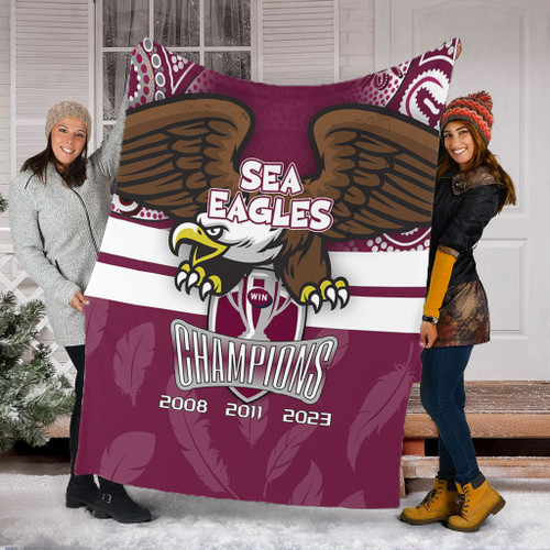 Manly Warringah Sea Eagles Premium Blanket Talent Win Games But Teamwork And Intelligence Win Championships With Aboriginal Style Manly Warringah Sea Eagles Premium Blanket Talent Win Games But Teamwork And Intelligence Win Championships With Aboriginal Style