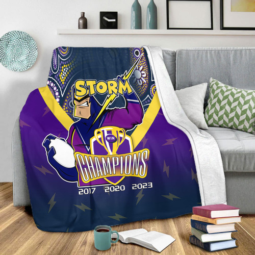 Melbourne Storm Premium Blanket Talent Win Games But Teamwork And Intelligence Win Championships With Aboriginal Style Melbourne Storm Premium Blanket Talent Win Games But Teamwork And Intelligence Win Championships With Aboriginal Style