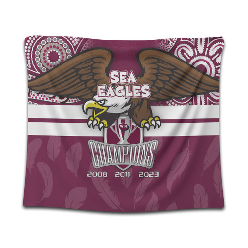 Manly Warringah Sea Eagles Tapestry Talent Win Games But Teamwork And Intelligence Win Championships With Aboriginal Style Manly Warringah Sea Eagles Tapestry Talent Win Games But Teamwork And Intelligence Win Championships With Aboriginal Style