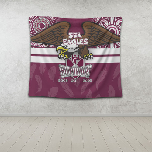 Manly Warringah Sea Eagles Tapestry Talent Win Games But Teamwork And Intelligence Win Championships With Aboriginal Style