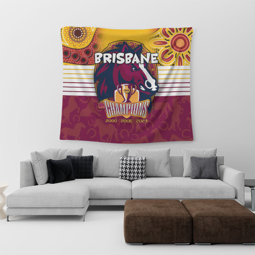 Brisbane Broncos Tapestry Talent Win Games But Teamwork And Intelligence Win Championships With Aboriginal Style Brisbane Broncos Tapestry Talent Win Games But Teamwork And Intelligence Win Championships With Aboriginal Style