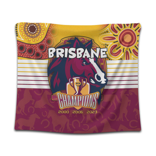 Brisbane Broncos Tapestry Talent Win Games But Teamwork And Intelligence Win Championships With Aboriginal Style Brisbane Broncos Tapestry Talent Win Games But Teamwork And Intelligence Win Championships With Aboriginal Style