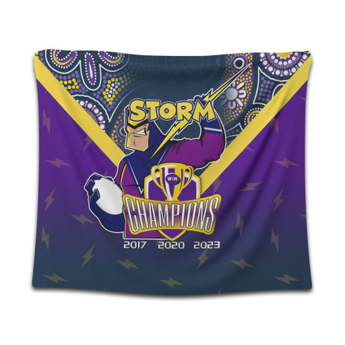 Melbourne Storm Tapestry Talent Win Games But Teamwork And Intelligence Win Championships With Aboriginal Style Melbourne Storm Tapestry Talent Win Games But Teamwork And Intelligence Win Championships With Aboriginal Style