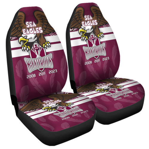 Manly Warringah Sea Eagles Car Seat Covers Talent Win Games But Teamwork And Intelligence Win Championships With Aboriginal Style