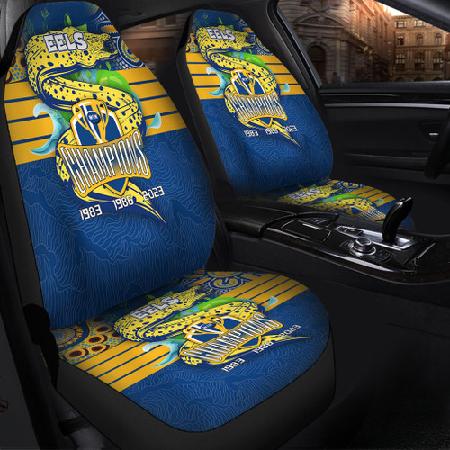 Parramatta Eels Car Seat Covers Talent Win Games But Teamwork And Intelligence Win Championships With Aboriginal Style