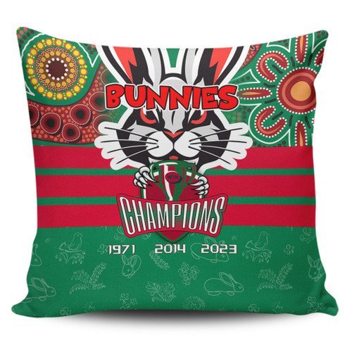 South Sydney Rabbitohs Pillow Cover Talent Win Games But Teamwork And Intelligence Win Championships With Aboriginal Style South Sydney Rabbitohs Pillow Cover Talent Win Games But Teamwork And Intelligence Win Championships With Aboriginal Style