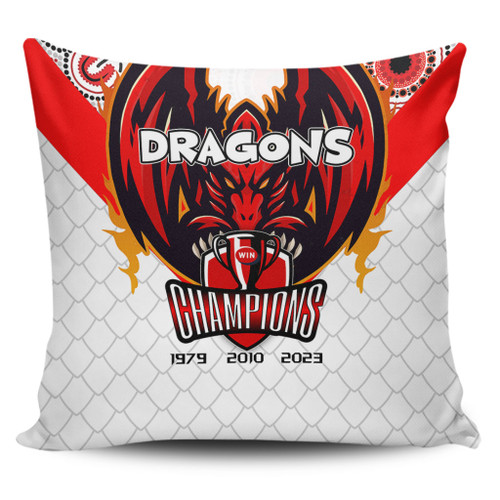 St. George Illawarra Dragons Pillow Cover Talent Win Games But Teamwork And Intelligence Win Championships With Aboriginal Style St. George Illawarra Dragons Pillow Cover Talent Win Games But Teamwork And Intelligence Win Championships With Aboriginal Style