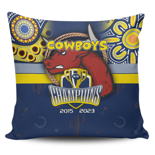North Queensland Cowboys Pillow Cover Talent Win Games But Teamwork And Intelligence Win Championships With Aboriginal Style North Queensland Cowboys Pillow Cover Talent Win Games But Teamwork And Intelligence Win Championships With Aboriginal Style