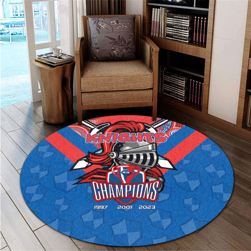 Newcastle Knights Round Rug Talent Win Games But Teamwork And Intelligence Win Championships With Aboriginal Style Newcastle Knights Round Rug Talent Win Games But Teamwork And Intelligence Win Championships With Aboriginal Style