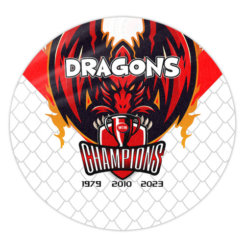 St. George Illawarra Dragons Round Rug Talent Win Games But Teamwork And Intelligence Win Championships With Aboriginal Style St. George Illawarra Dragons Round Rug Talent Win Games But Teamwork And Intelligence Win Championships With Aboriginal Style