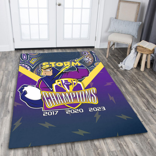 Melbourne Storm Area Rug Talent Win Games But Teamwork And Intelligence Win Championships With Aboriginal Style Melbourne Storm Area Rug Talent Win Games But Teamwork And Intelligence Win Championships With Aboriginal Style