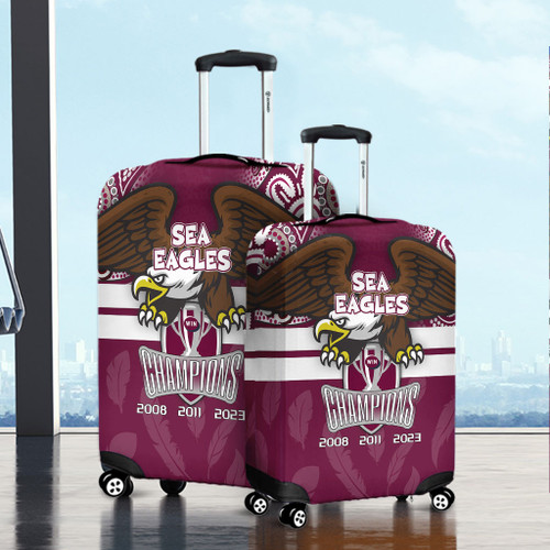 Manly Warringah Sea Eagles Luggage Cover Talent Win Games But Teamwork And Intelligence Win Championships With Aboriginal Style