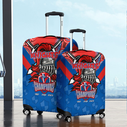 Newcastle Knights Luggage Cover Talent Win Games But Teamwork And Intelligence Win Championships With Aboriginal Style